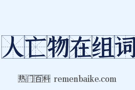 人亡物在组词是什么意思的图片